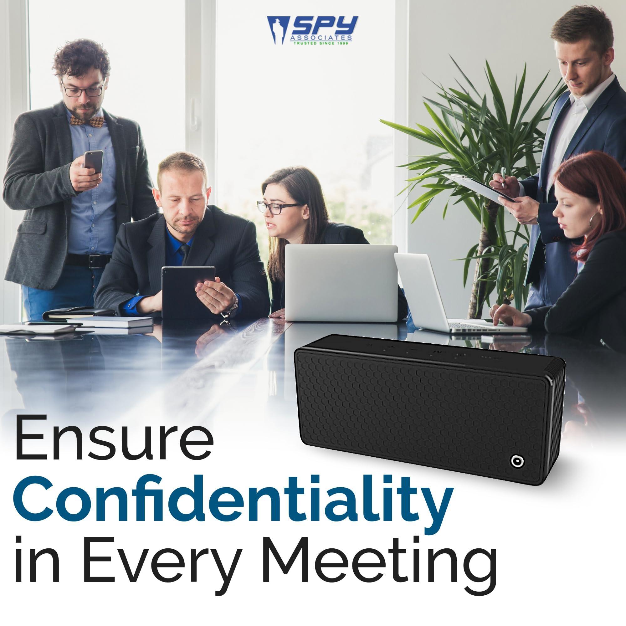 SPY ASSOCIATES Spy Associates Ultrasonic Anti-Recording Device - Voice Activated Anti-Recorder, Microphone Suppressor, 270 Interference Shield, Portable Privacy Protector for Secure Meetings, Office, Cars & More