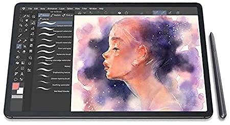 ULK Tab S7 / S7+ S Pen Replacement Stylus Pen for Samsung Galaxy Tab S7 / S7 Plus/ S7 FE (EJ-PT870) + Tips/Nibs (Without Bluetooth) (Black)