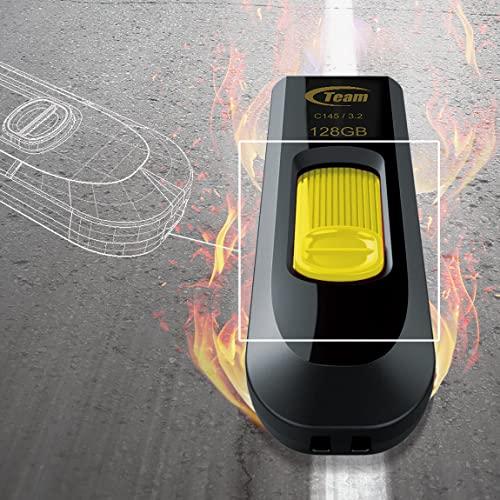 TEAMGROUP TEAMGROUP C145 32GB 50 Pack USB 3.2 Gen 1 (3.1/3.0) USB Flash Thumb Drive, External Data Storage Memory Stick Compatible with Computer/Laptop (Black-Yellow) TC145332GY25