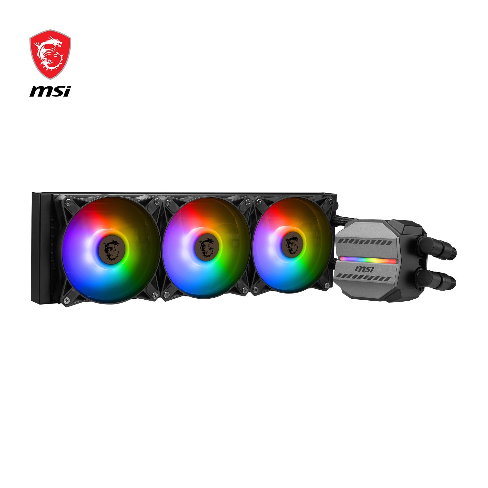 MSI MSI MAG CORELIQUID M360 AIO CPU Liquid Cooler - 12 Way Split-Flow Water Cooling, Evaporation-Proof Tubing, It Supports mainsteam Socket Like AM5 and 1700