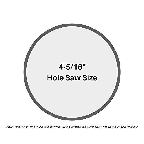 Four-Bros Lighting 6 Pieces 4" New Construction LED Can Air Tight IC Housing LED Recessed Lighting