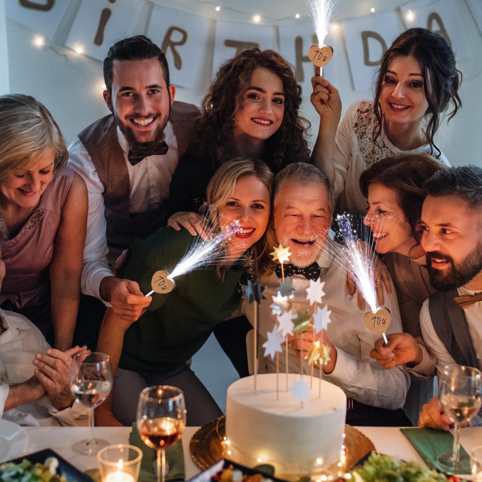 Tujoe Tujoe 100 Pcs Wedding Sparklers Heart Shaped LED Glow Sticks White Fiber Optic Wands Light up Wand with 3 Light Mode for Wedding Bridal Shower Birthday Glow in the Dark Party Supplies