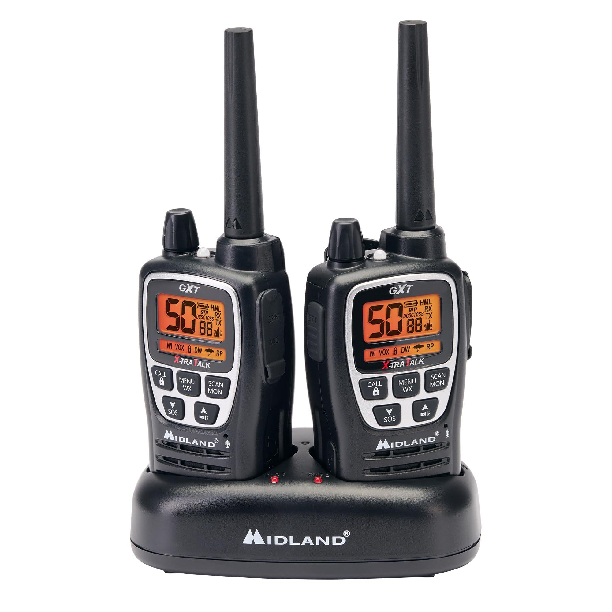 Midland Midland GXT3000 GMRS Radio - 4 Pack Bundle w/Headsets & Chargers