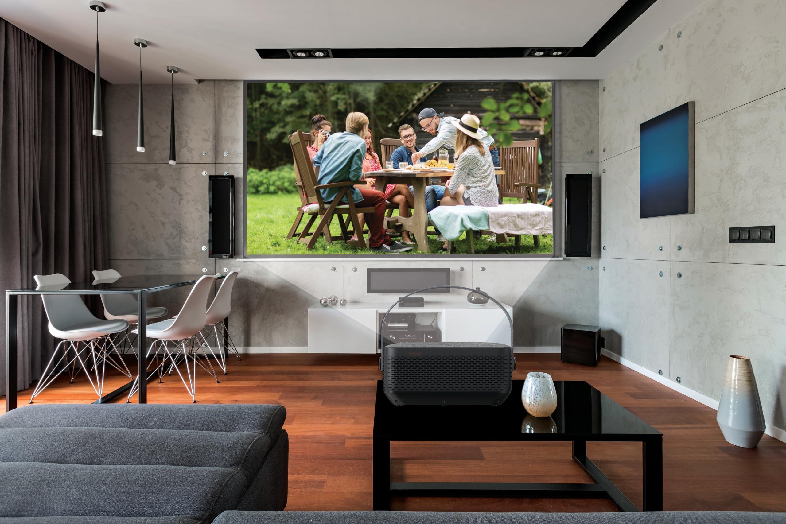 Naxa Naxa Electronics NVP-2003 Portable 100-inch Home Theater 720P LCD Projector Player with Built-in Rechargeable Battery, Bluetooth, HDMI, USB 2.0, MicroSD Card Support, Black