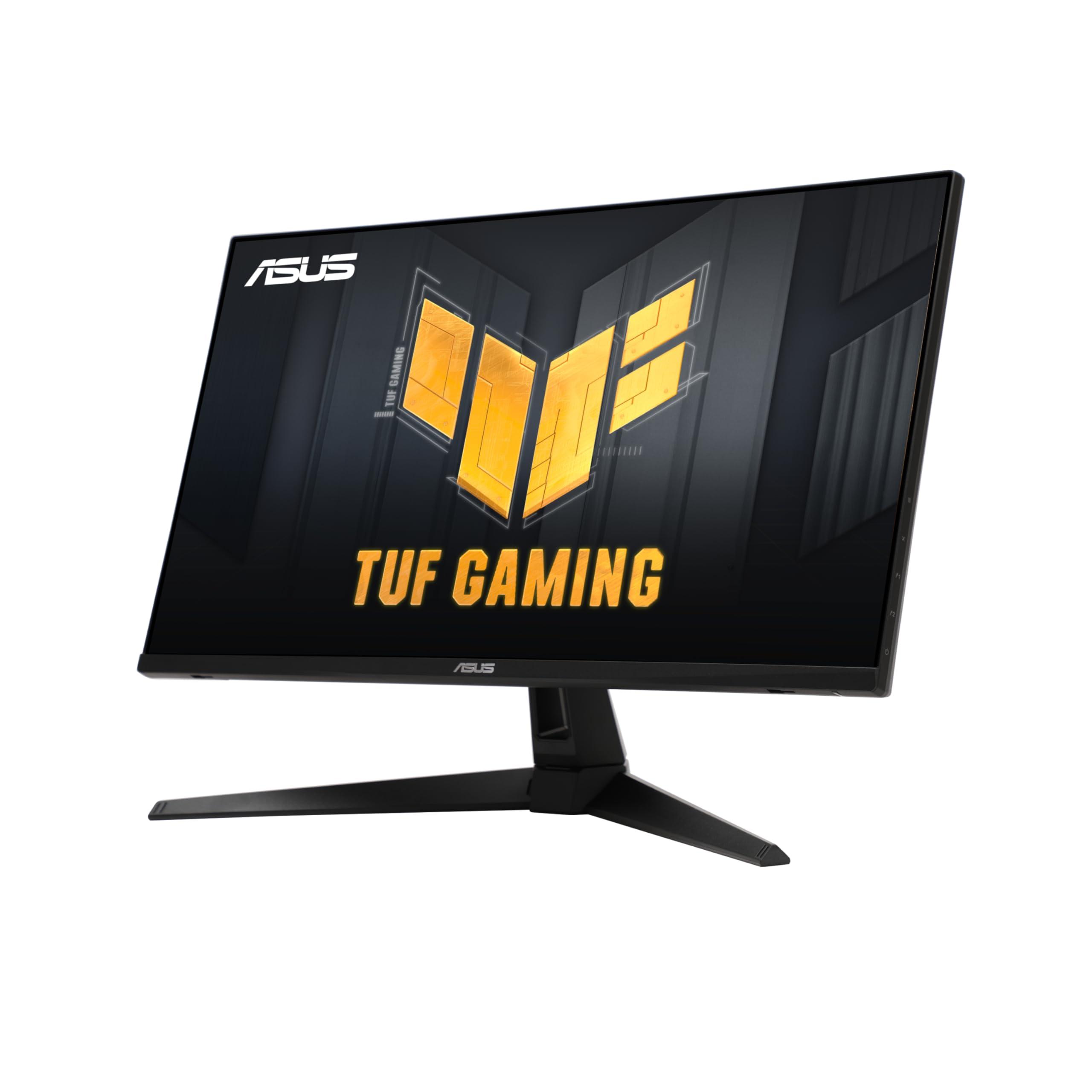 ASUS ASUS TUF Gaming 27 1440P HDR Monitor (VG27AQ3A) QHD (2560 x 1440), 180Hz, 1ms, Fast IPS, 130% sRGB, Extreme Low Motion Blur Sync, Speakers, Freesync Premium, G-SYNC Compatible, HDMI, DisplayPort