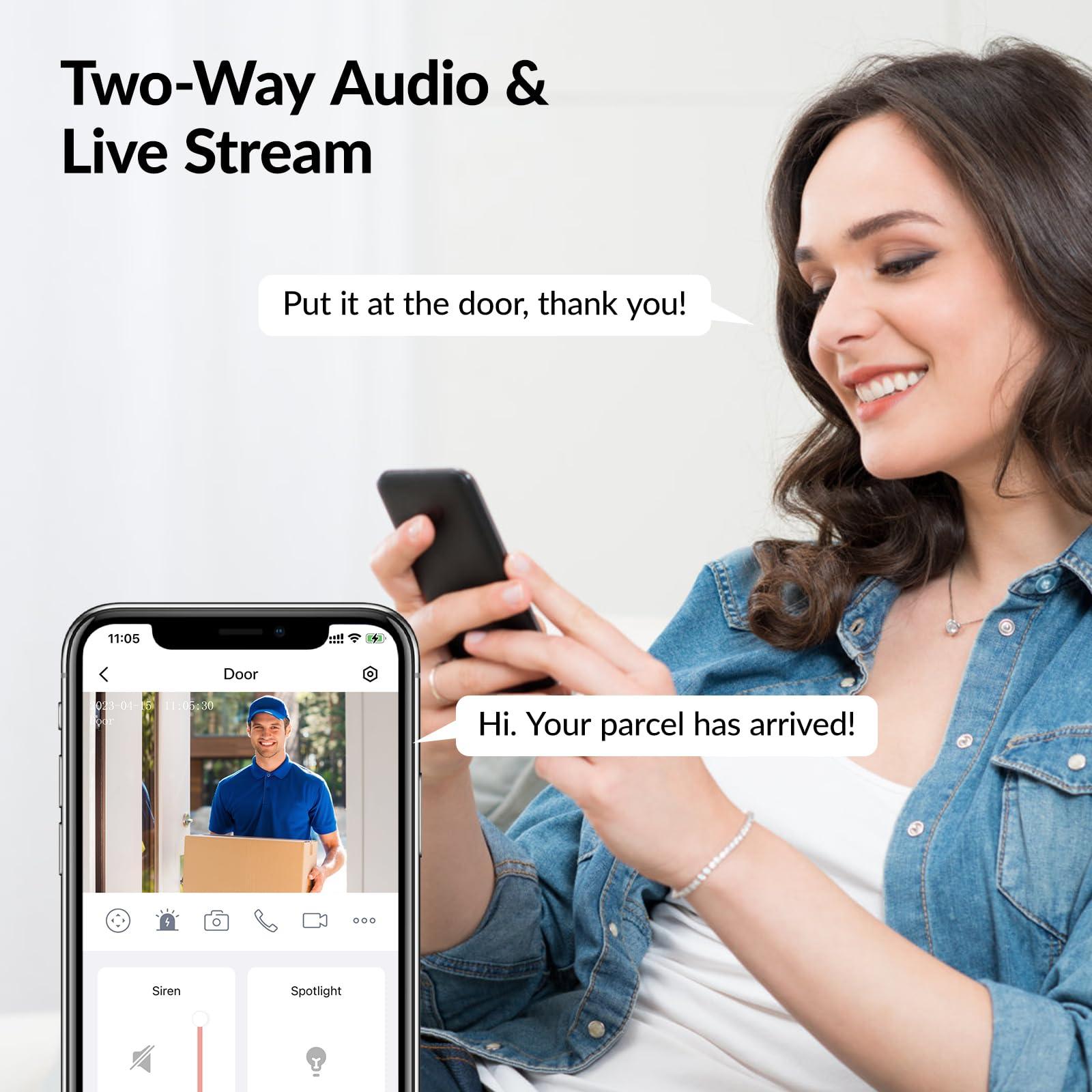 FOSCAM FOSCAM 4MP WiFi PTZ Outdoor Camera, 18X Optical Zoom with Auto Tracking, 2.4/5GHz WiFi Camera for Home Security, Person/Vehicle/Animal Detection, 656ft Night Vision, 350Pan 90Tilt, Two-Way Audio