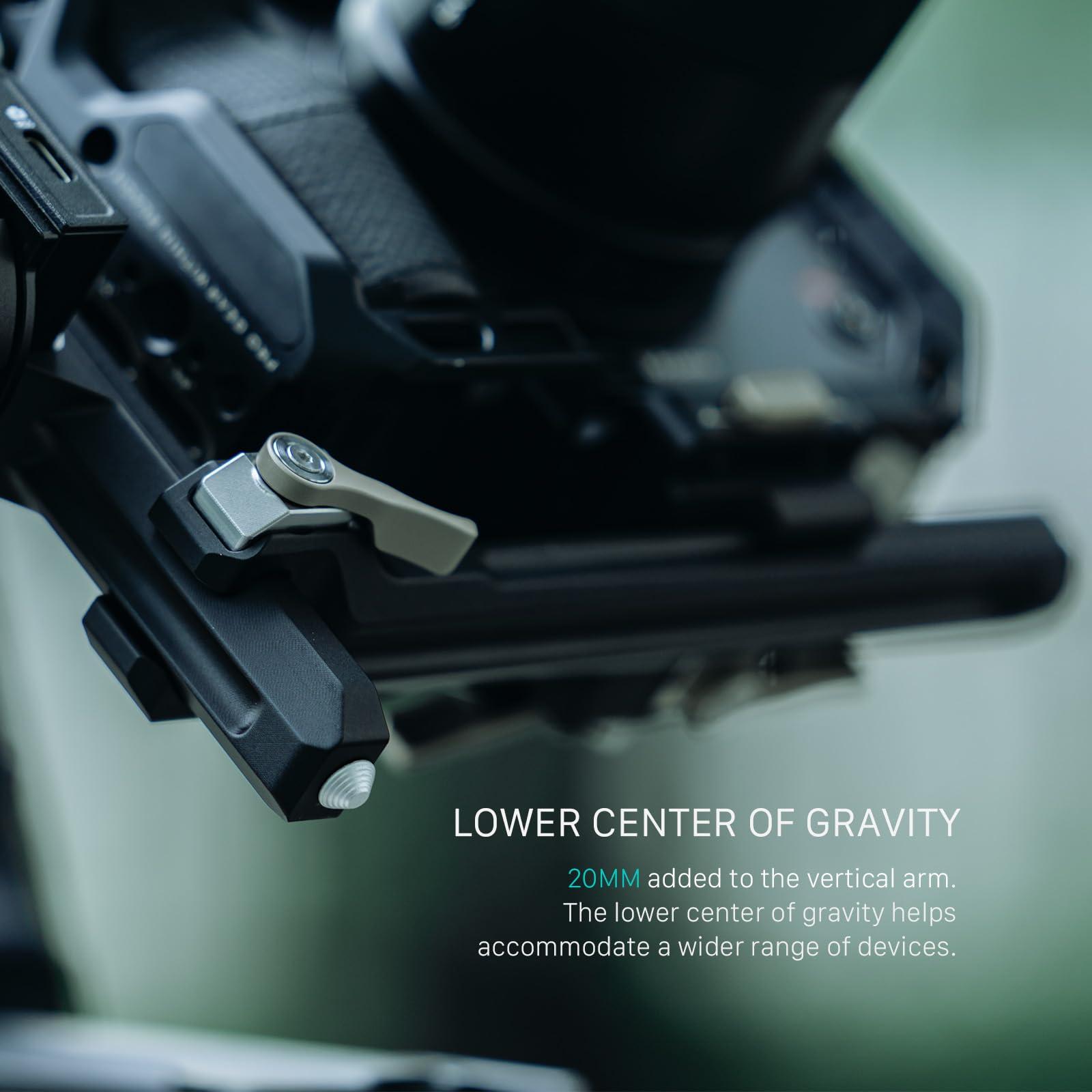 Tilta Tilta Extended Arm for RS3 Mini | Custom Designed | Lower Center of Gravity | ROTATABLE BASEPLATE | Extended ARM | Lightweight & Durable |TGA-RS3M-EA