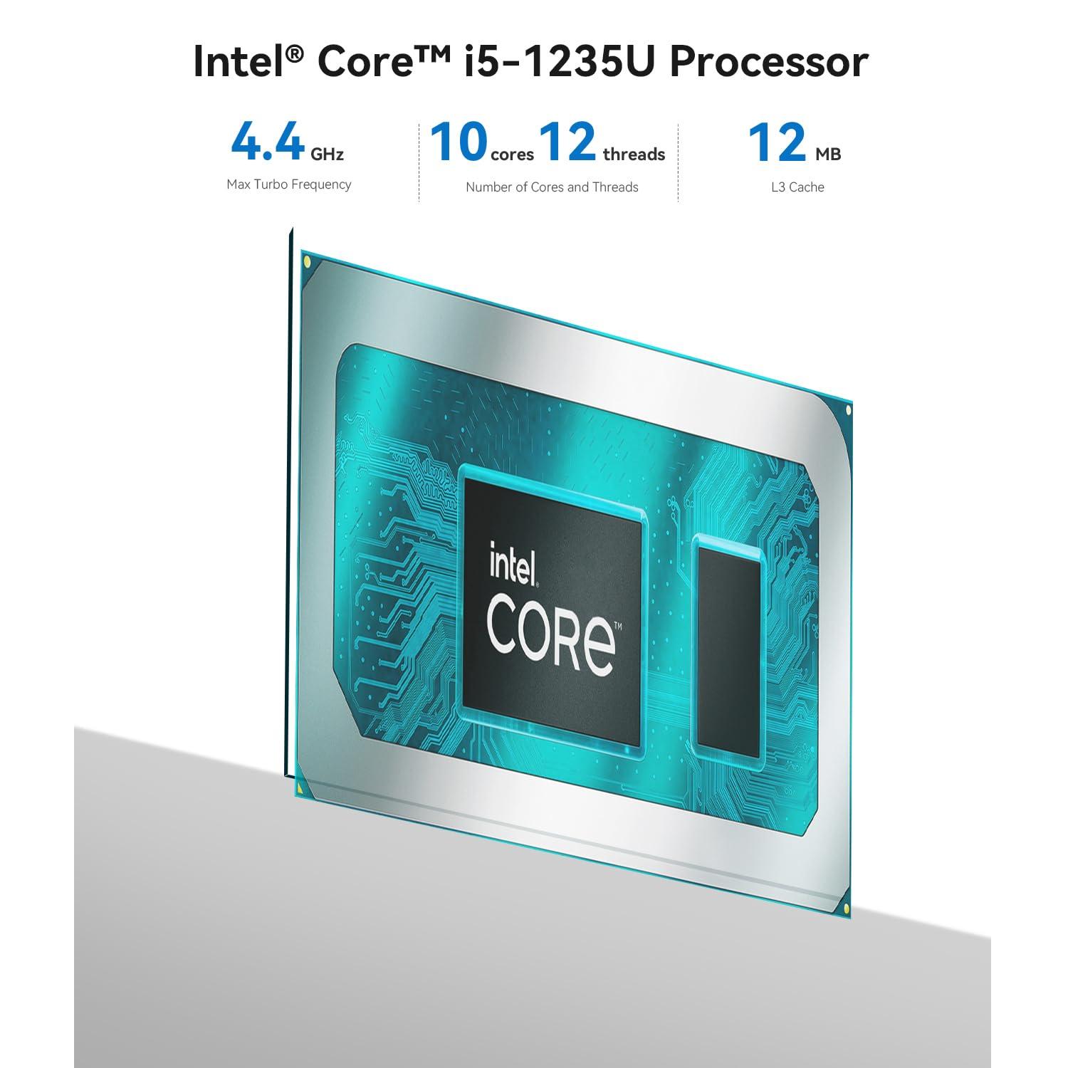 Beelink Beelink Mini PC, SEi12 Mini Computers Intel i5-12450H(Up to 4.4GHz) 8C/12T, Micro PC 16GB DDR4 RAM 1TB M.2 NVMe SSD, Desktop Computer 4K@60Hz/HDMI&DP/WiFi6/BT5.2/Gigabit Ethernet/HTPC/W-11 Pro