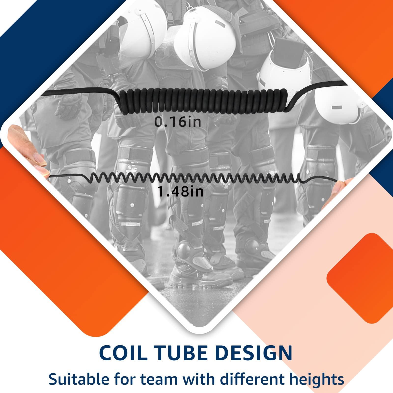 Retevis Retevis RT68 Walkie Talkie(6 Pack) with Earpiece(12 Pack),Portable FRS Two-Way Radio Rechargeable,with 6 Way Multi Unit Charger,Hands Free,Long Range,in-Ear and Earhook 2 Pin Walkie Talkie Earpiece