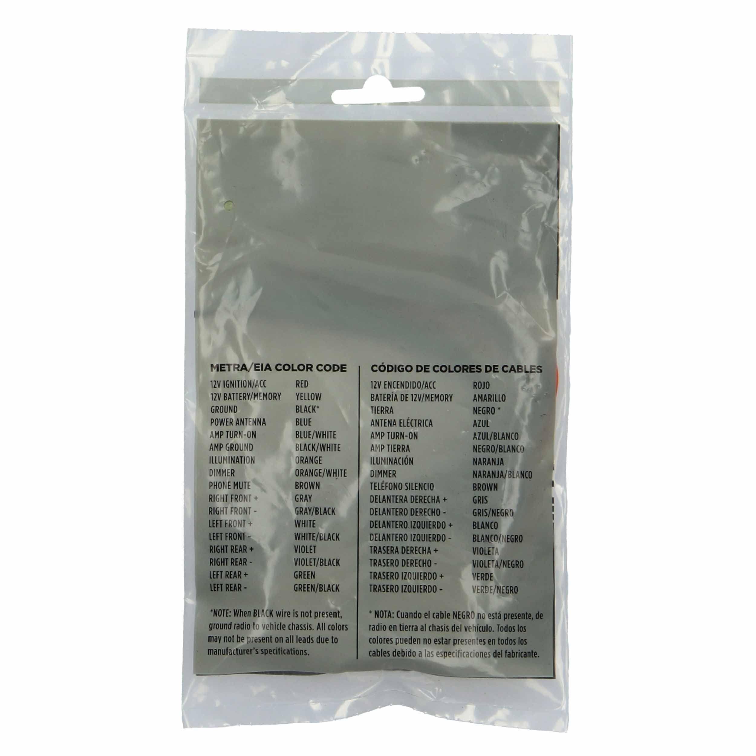 Metra Electronics Metra 70-1761 Radio Wiring Harness For Toyota 87-Up Power 4 Speaker