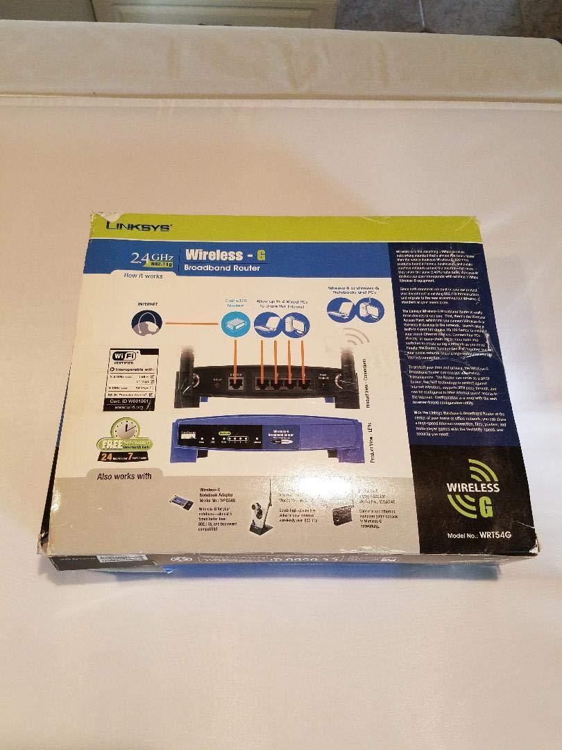 Linksys Linksys WRT54G Wireless-G Broadband Router 2.4 GHz 54 Mbps (Renewed)