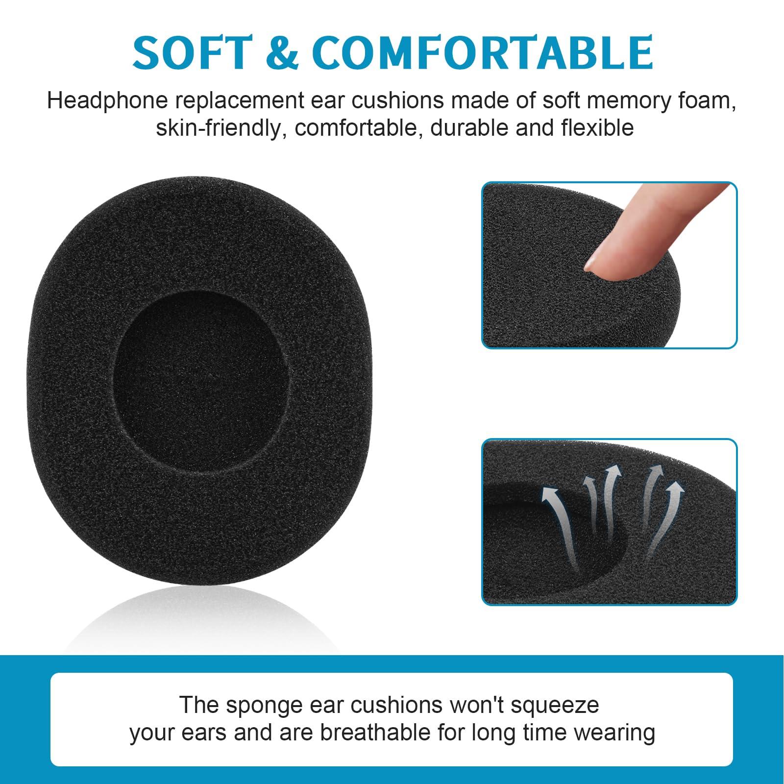 Zosvoses H800 Ear Pads, Ear Pads Replacement for Logitech H800 Headphone, Foam Ear Pads Cushions for Headphones