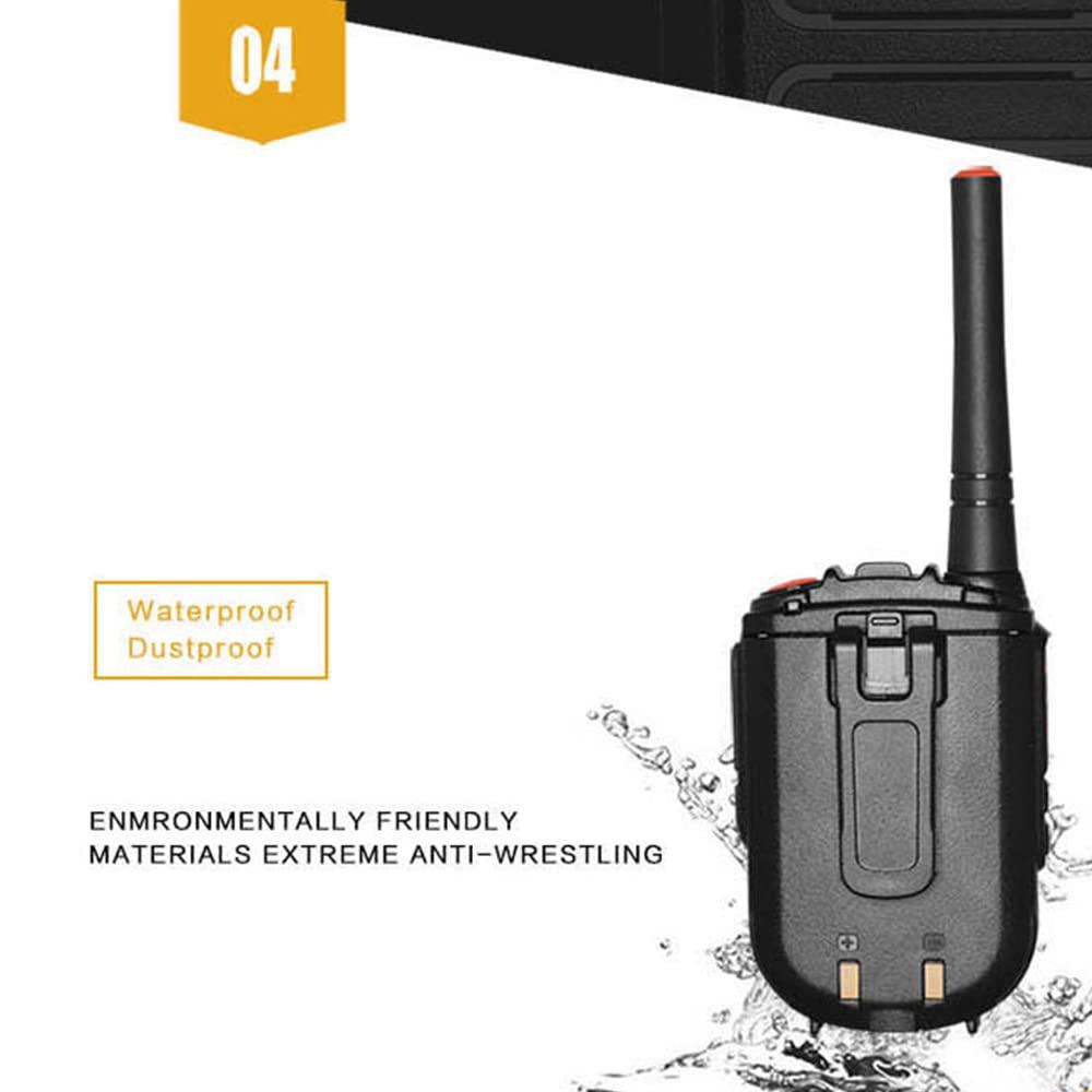 TXQ Wurui DP168 dmr walkie Talkie 2 Pack Mini Cheap Digital uhf Two Way Radio gmrs Long Range for Workplace Adults Skiing intercom Hospital Hotel Waterproof (2 PCS)