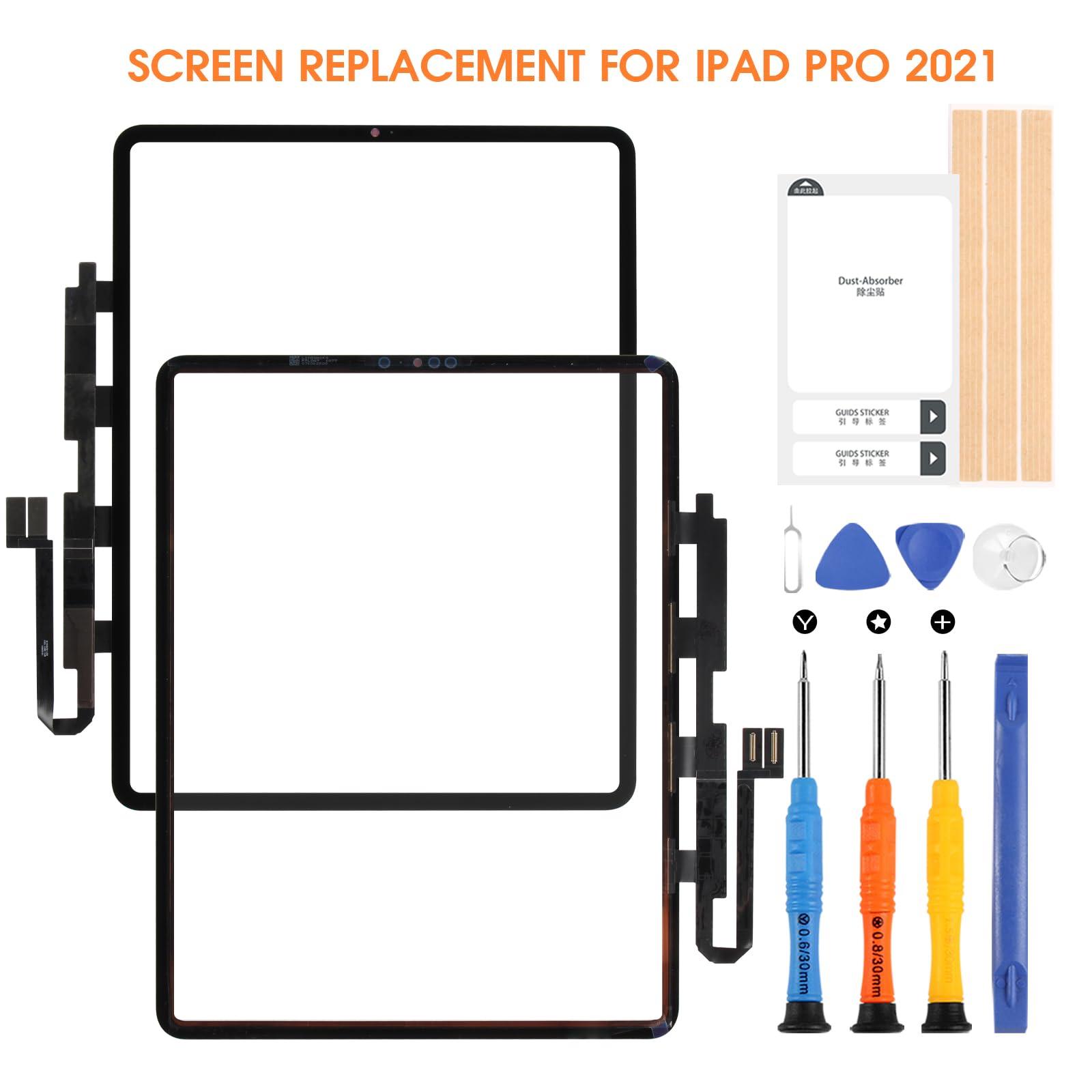 ARSSLY for iPad Pro 12.9 2021 5th Generation Touch Screen Replacement for iPad PRO 12.9 5TH Gen Touchscreen Digitizer for iPad A2461 A2378 A2379 12.9" Screen Sensor Glass Repair Sets(Not LCD Display)
