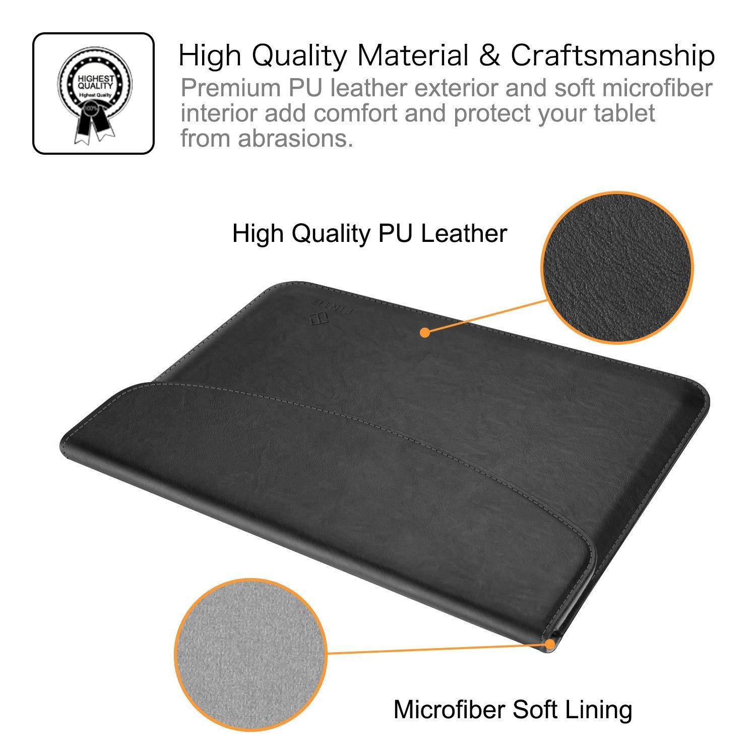 FINTIE Fintie Case for 12.3 Inch Microsoft Surface Pro 7 Plus/Pro 7 / Pro 6 / Pro 5 / Pro 4 / Pro 3 - Multiple Angle Viewing Portfolio Business Cover + Sleeve Case Carrying Bag with Stylus Loop & Pocket