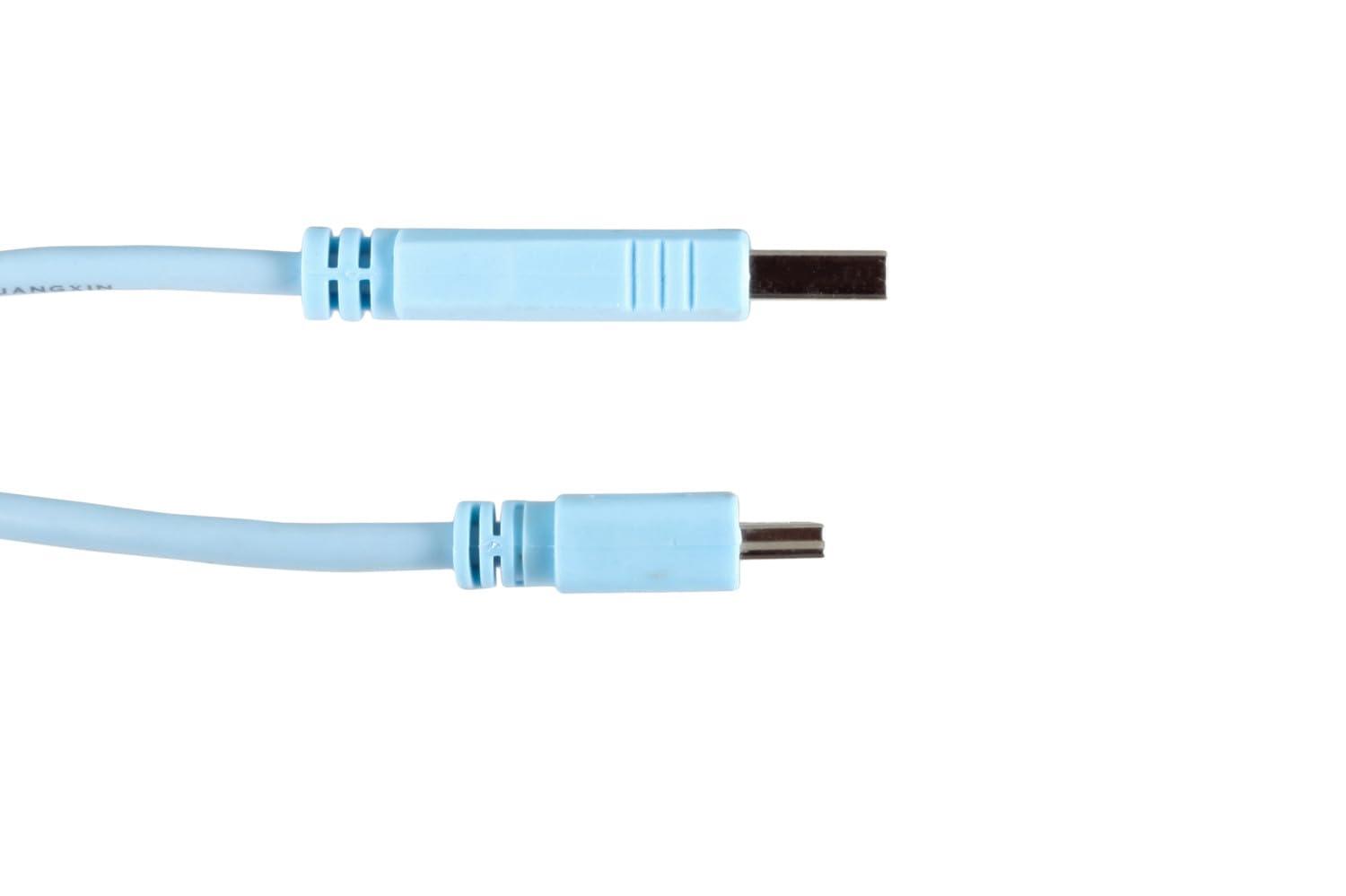CablesAndKits CablesAndKits USB Console Cable (Compatible with Cisco rollover console cable CAB-CONSOLE-USB), 6ft, USB 2.0 type A to type mini B, Connect to Routers, Switches, and Firewalls
