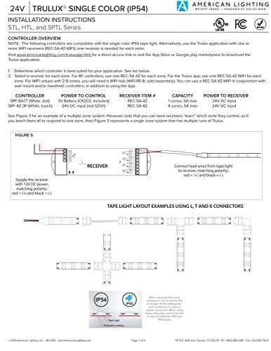 American Lighting American Lighting STL-WW-33 Trulux Standard Grade Indoor Single Color Tape Light Kit, 32.8-feet, Warm White