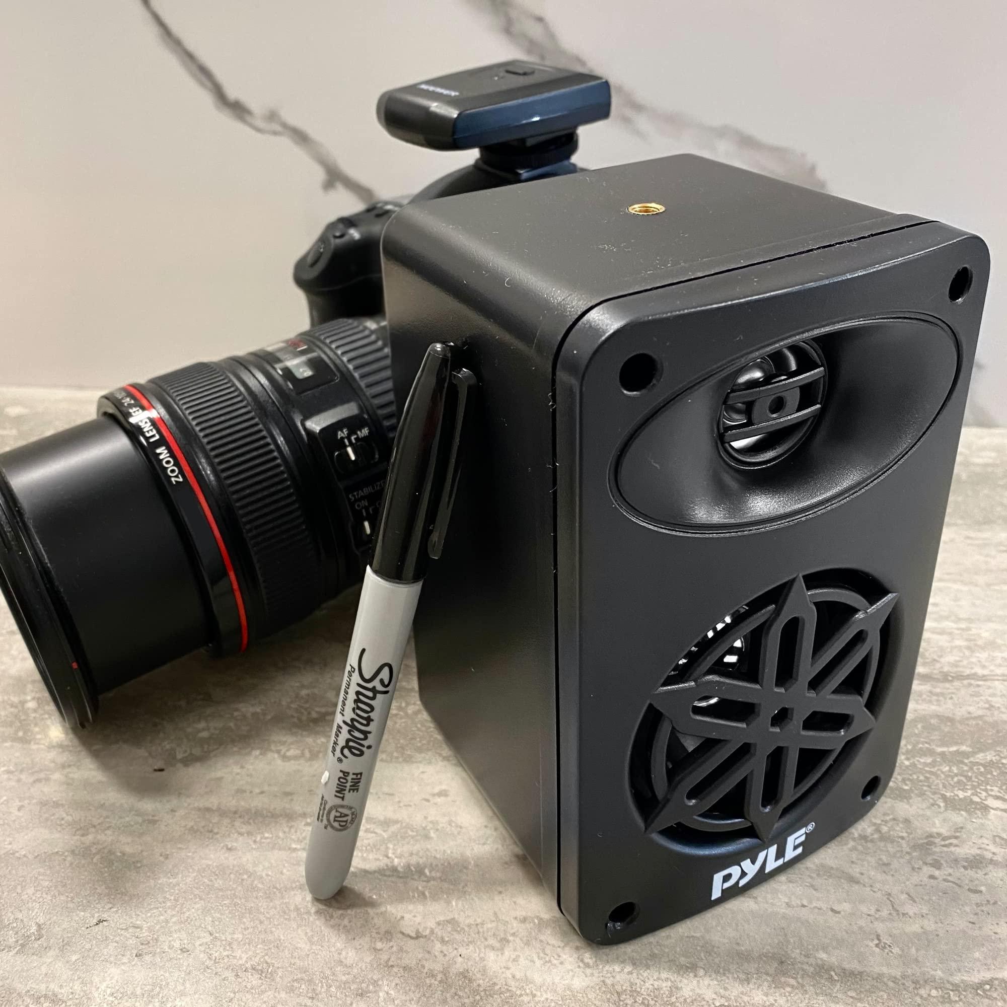 Pyle PYLE Outdoor Speakers- Waterproof Marine Grade Speakers, Universal Mounting, Heavy Duty ABS Construction- Boat, Patio, Pool, Indoor Outdoor Use- Black