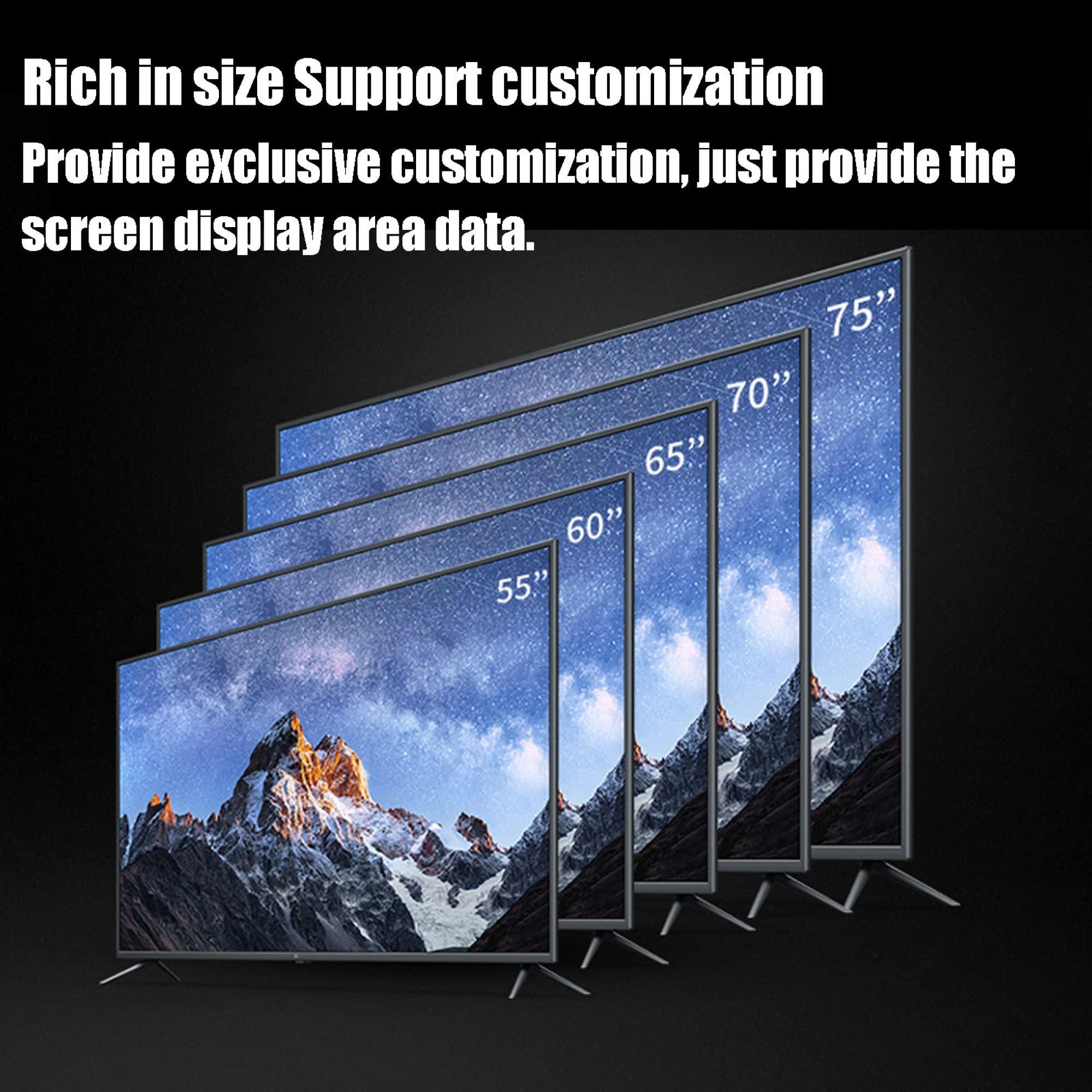 XRRX XRRX Anti Glare Film for 50-75 Inch TV Screen Protector, LCD Display Protector Film, Anti Blue Light/Anti- Radiation/Anti-Fingerprint Film, for All Brands / 65in1440x809mm