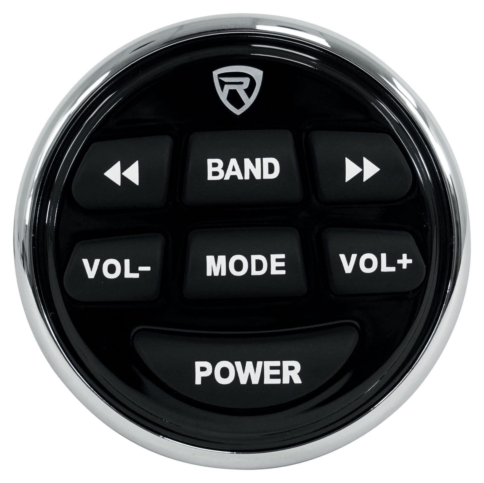 Rockville Rockville RGHR2 Marine Gauge Bluetooth USB Receiver+Remote+(2) JVC 6.5\" Speakers