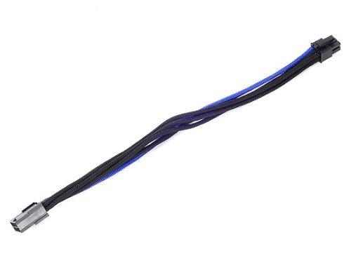 SilverStone Technology SilverStone Technology Sleeved Extension Power Supply Cable with 1 x 6-Pin to PCI-E 6-Pin Connector (PP07-IDE6BA)
