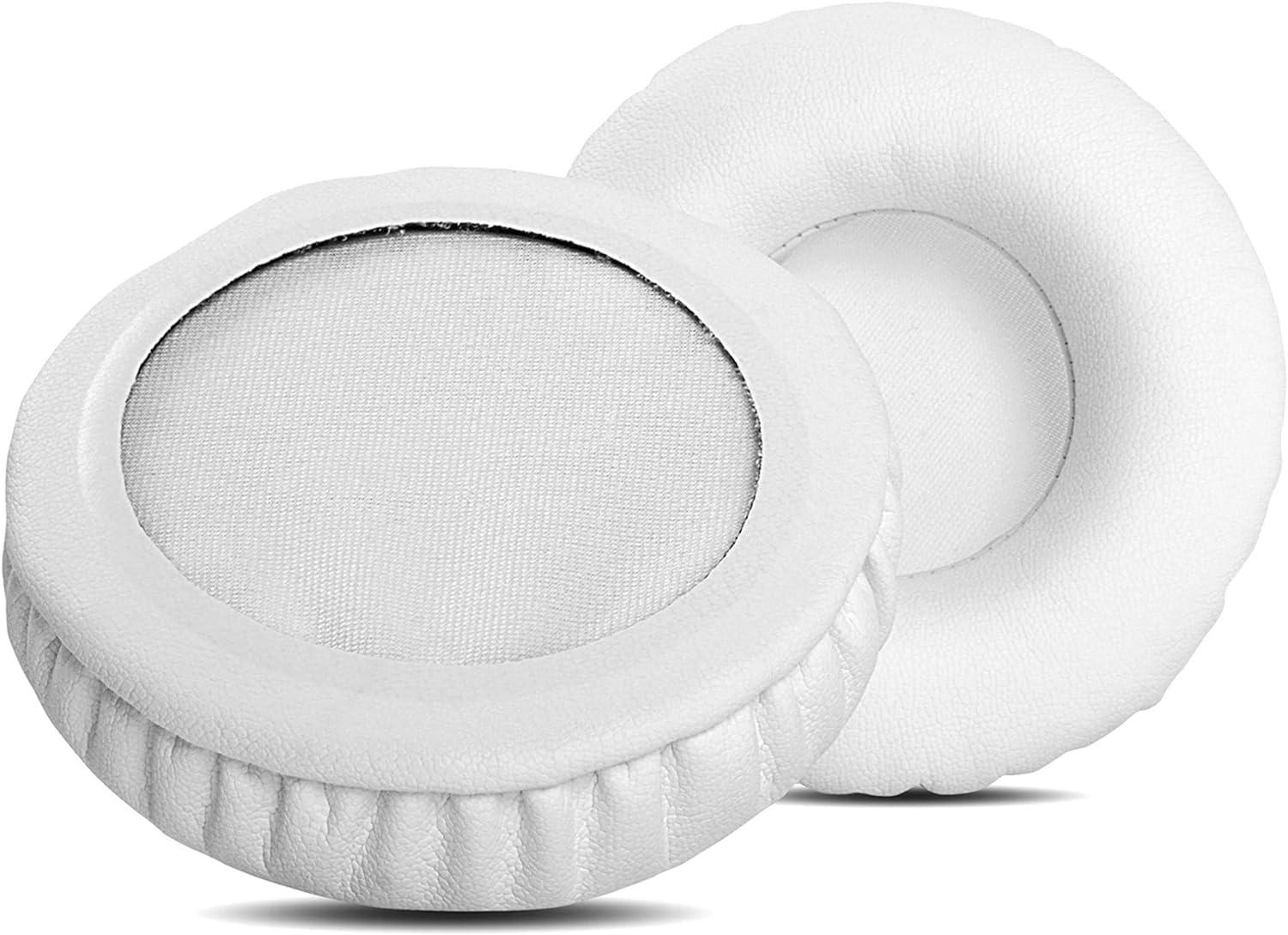 MinHutYa 1 Pair of Replacement Ear Pads Cushion Earpads Compatible with Sony MDR-ZX330BT MDR-ZX300 MDR-ZX310 Headset (White)