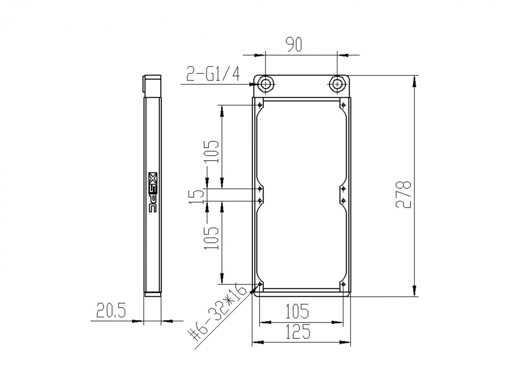 XSPC XSPC TX240 Ultra Thin Radiator, 120mm x 2, Dual Fan, White