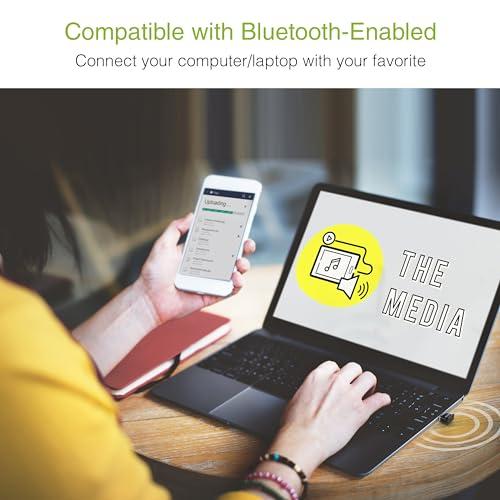 Kinivo Kinivo USB Bluetooth Adapter for PC BTD400 (Bluetooth 4.0 Dongle Receiver, Low Energy) - Compatible with Windows 11/10/8.1/8, Raspberry Pi, Linux, Laptop & Headphones