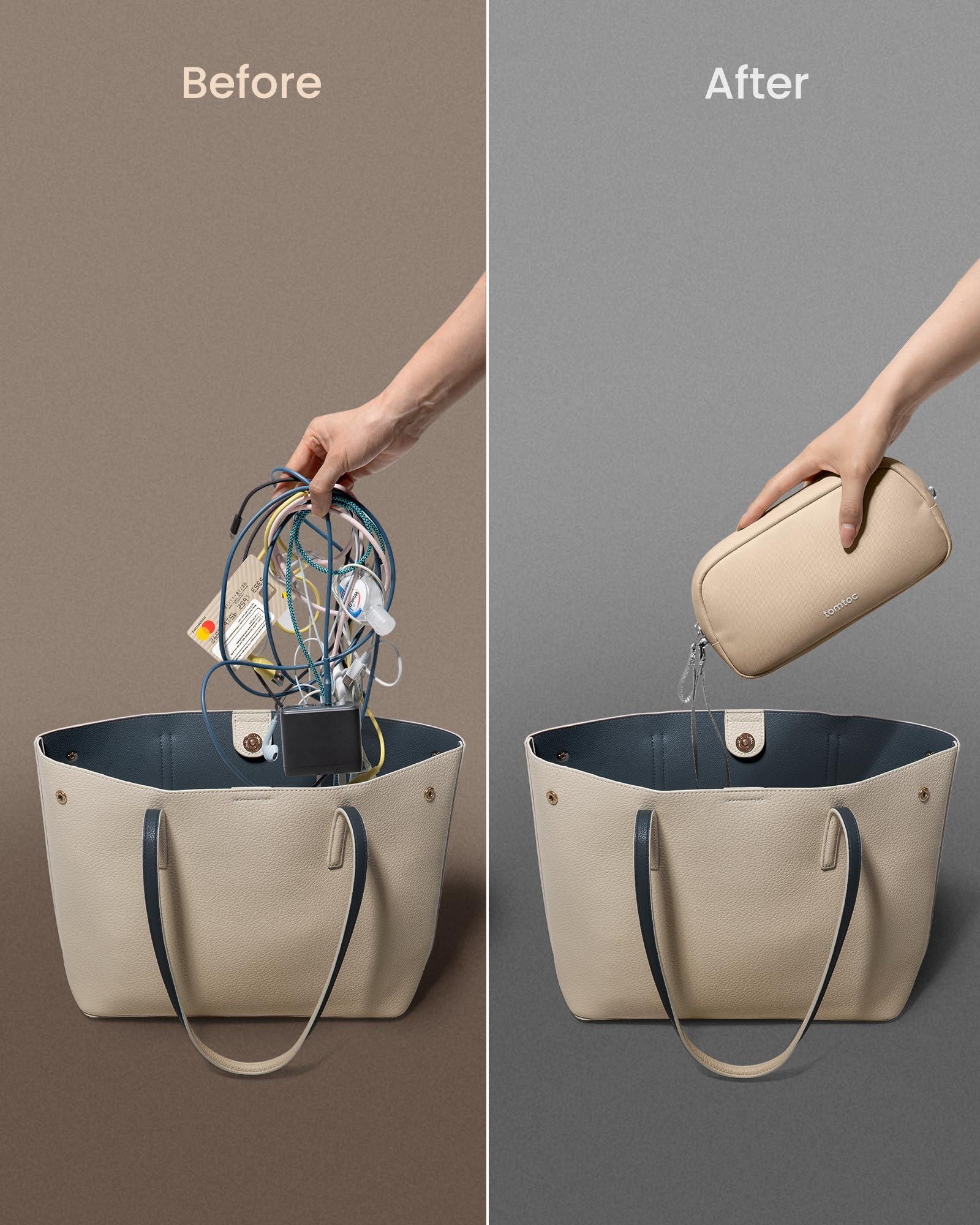 tomtoc tomtoc Flap Laptop Backpack 22L & Electronics Organizer Travel Case, S