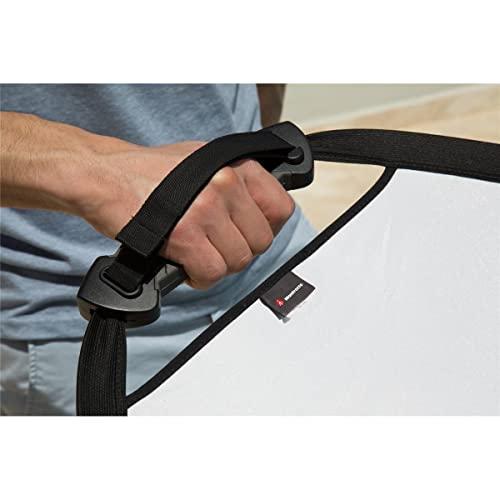 Lastolite Manfrotto 30\" TriGrip Collapsable Triangular Reflector, Built-In Handle, Sunlite/Softsilver