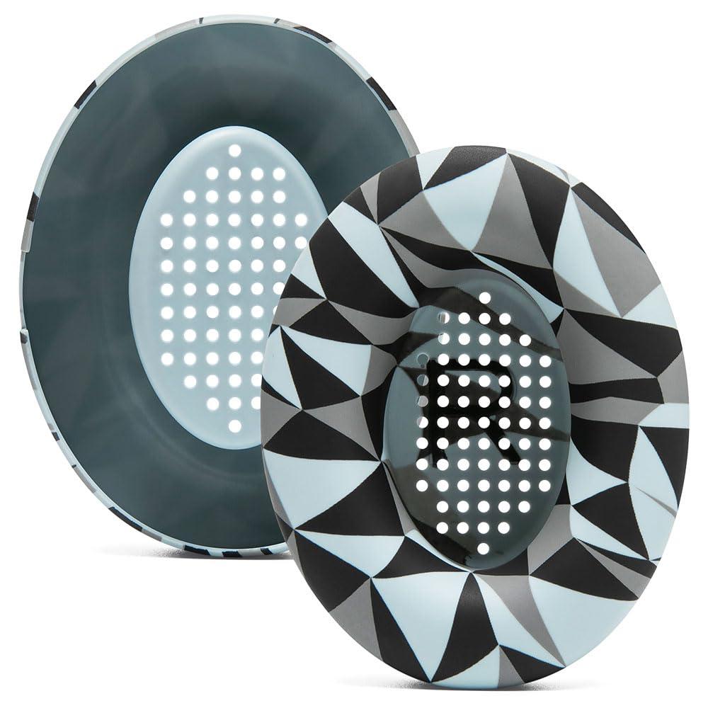 WC WC SweatZ QuietComfort - Patented Earpad Covers for Bose QuietComfort 45, 35, 35ii, QC2, QC25, QC15, AE2, AE2i, SoundTrue, SoundLink by Wicked Cushions | Sweatproof & Easily Washable | Geo Grey