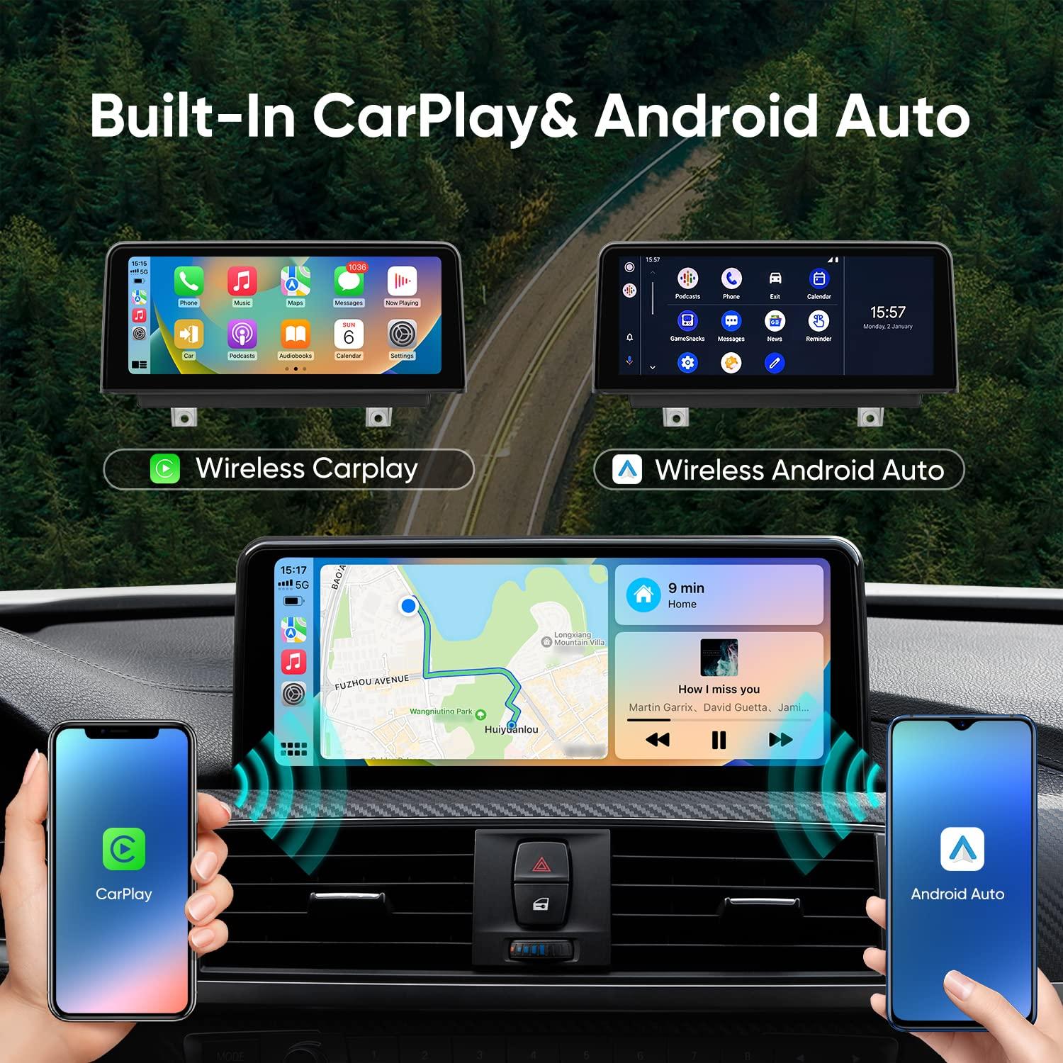 AINAVITO 10.25 inch IPS Touch Screen Car Stereo Wireless CarPlay Wireless Andriod Auto for BMW 3&4 Series(2013-2016) with NBT System, Bluetooth, Multimedia Receiver, SWC Car Radio USB Music HD Video Play