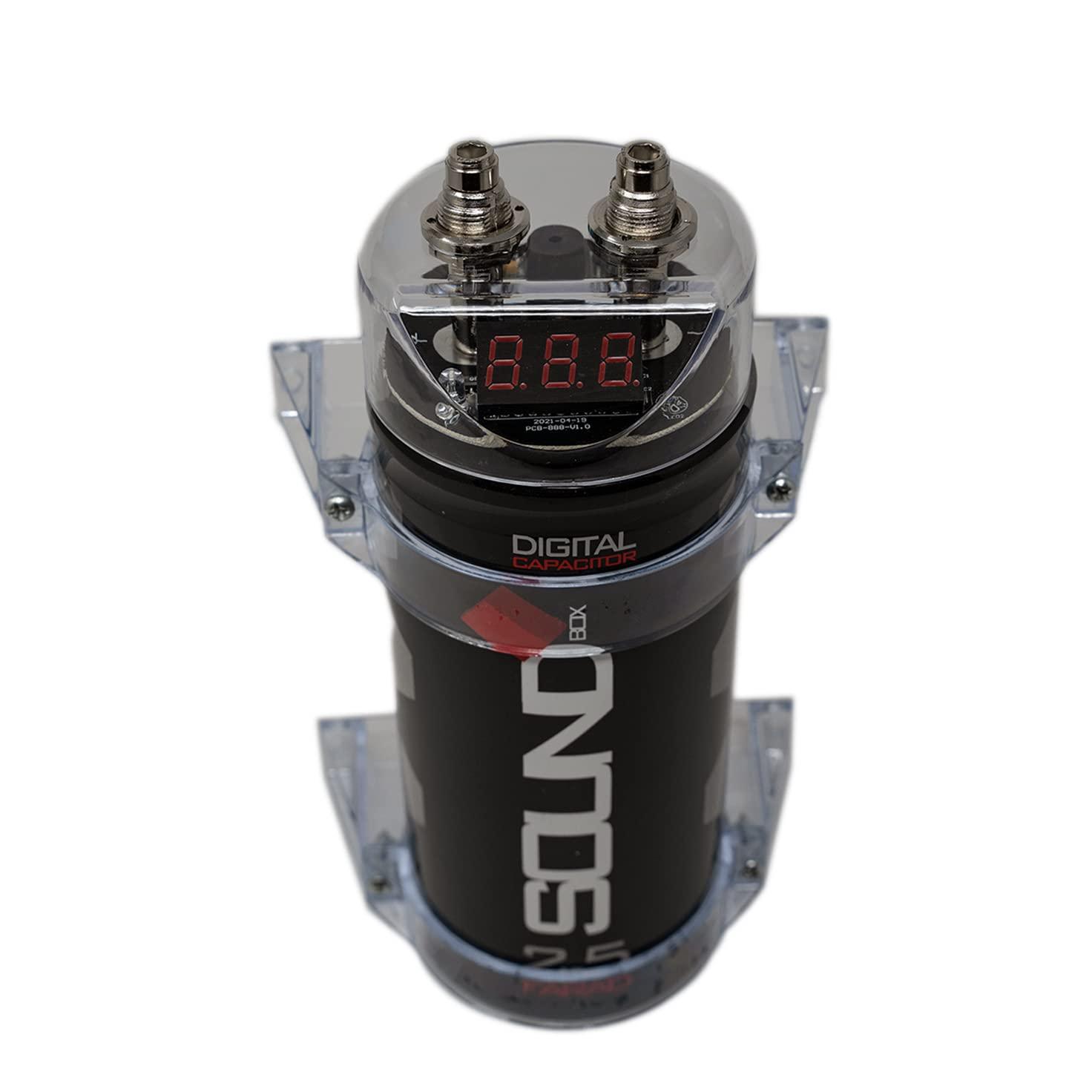 SoundBox SoundBox SCAP2D, 2.5 Farad Digital Capacitor for Car Audio - 2500 Watts