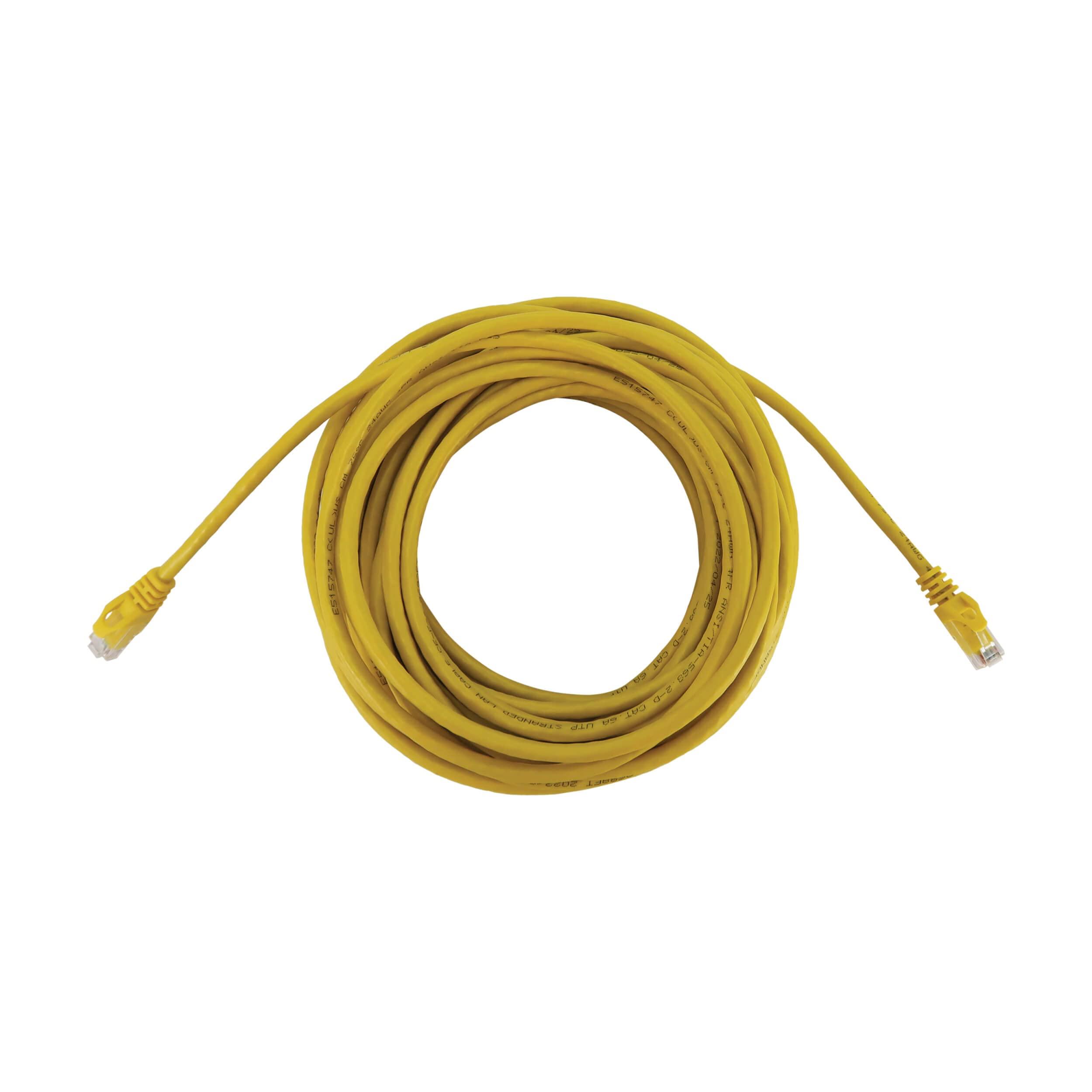 Tripp Lite Tripp Lite Cat6a 10G Ethernet Cable, Snagless Molded UTP Network Patch Cable (RJ45 M/M), Yellow, 100 Feet / 0.3 Meters, Manufacturer's Warranty (N261-100-YW)