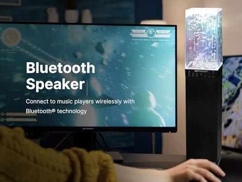 Emerson Emerson EHS-2001 Dancing Water Light Tower Speaker System with Bluetooth and FM Radio, Floor-Standing Wireless Speaker with LED Water Fountain Light Show, Crystal Clear Sound, Bluetooth Streaming