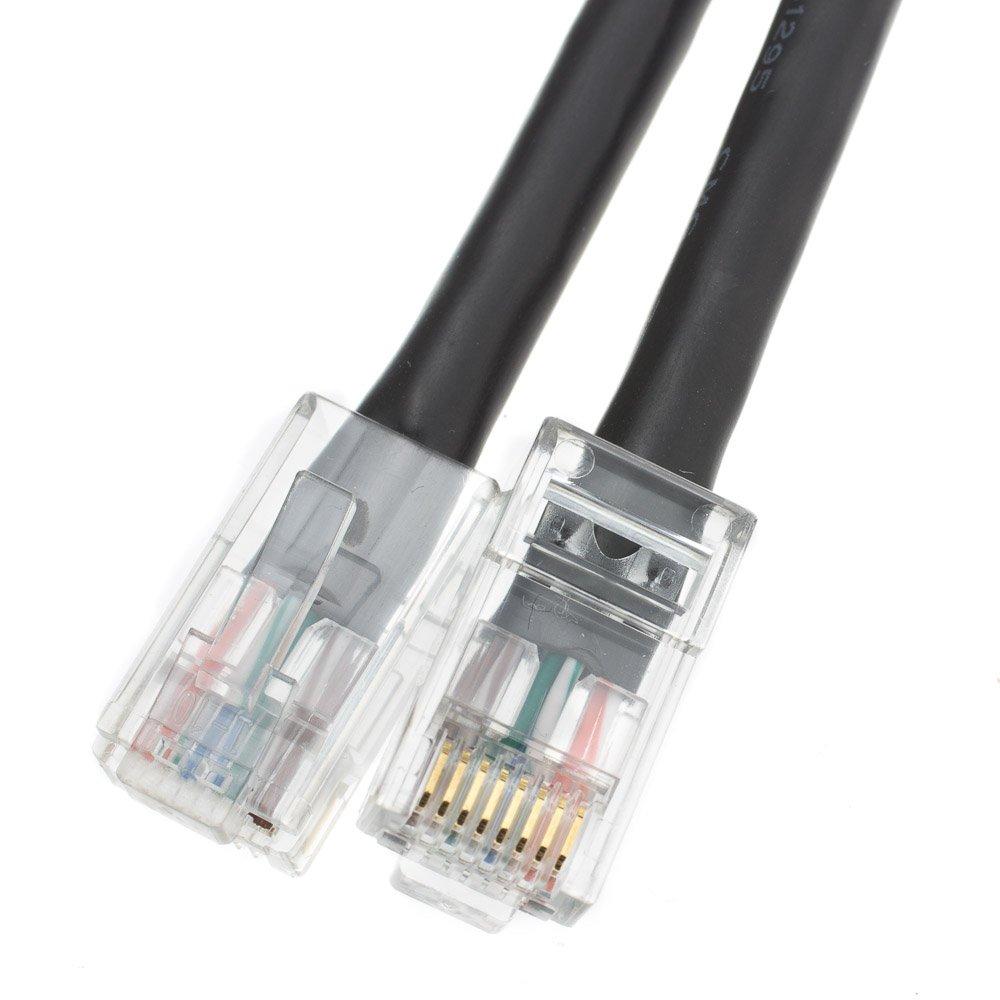 CableWholesale Cable Wholesale Electronics Accessories Cat6 Black Ethernet Patch Cable, Bootless, 6 Foot