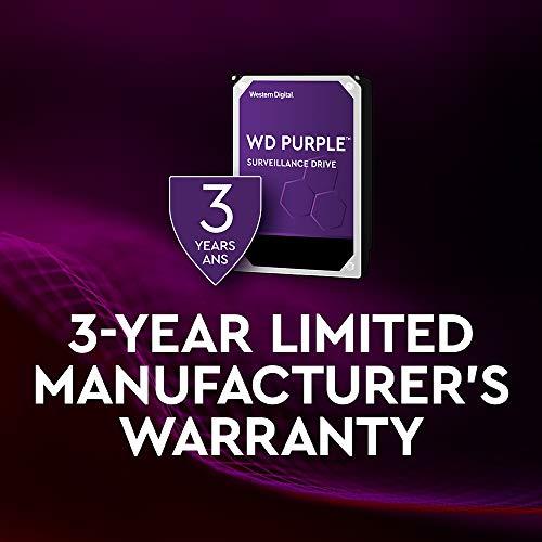 Western Digital Western Digital 4TB WD Purple Surveillance Internal Hard Drive HDD - SATA 6 Gb/s, 64 MB Cache, 3.5" - WD40PURZ