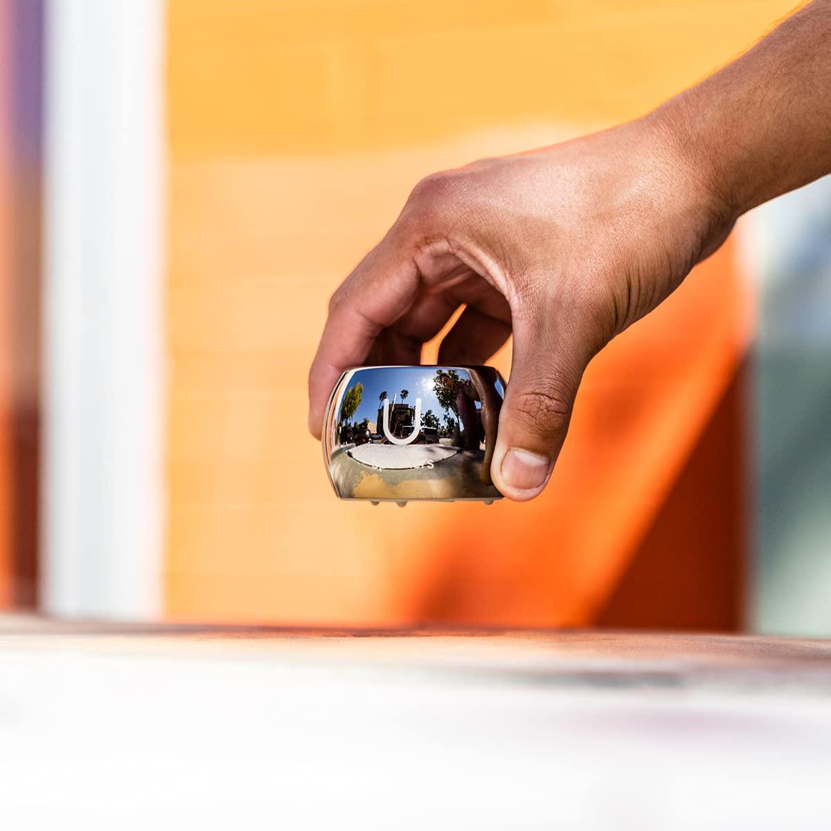 Fashionit Fashionit U Boost Speaker | Stylish Portable Wireless Bluetooth 5.0 with Built-in Subwoofer and Mic | Perfect Mini Speaker for Home, Parties, Travel! Small Device, Rich Sound | Hematite