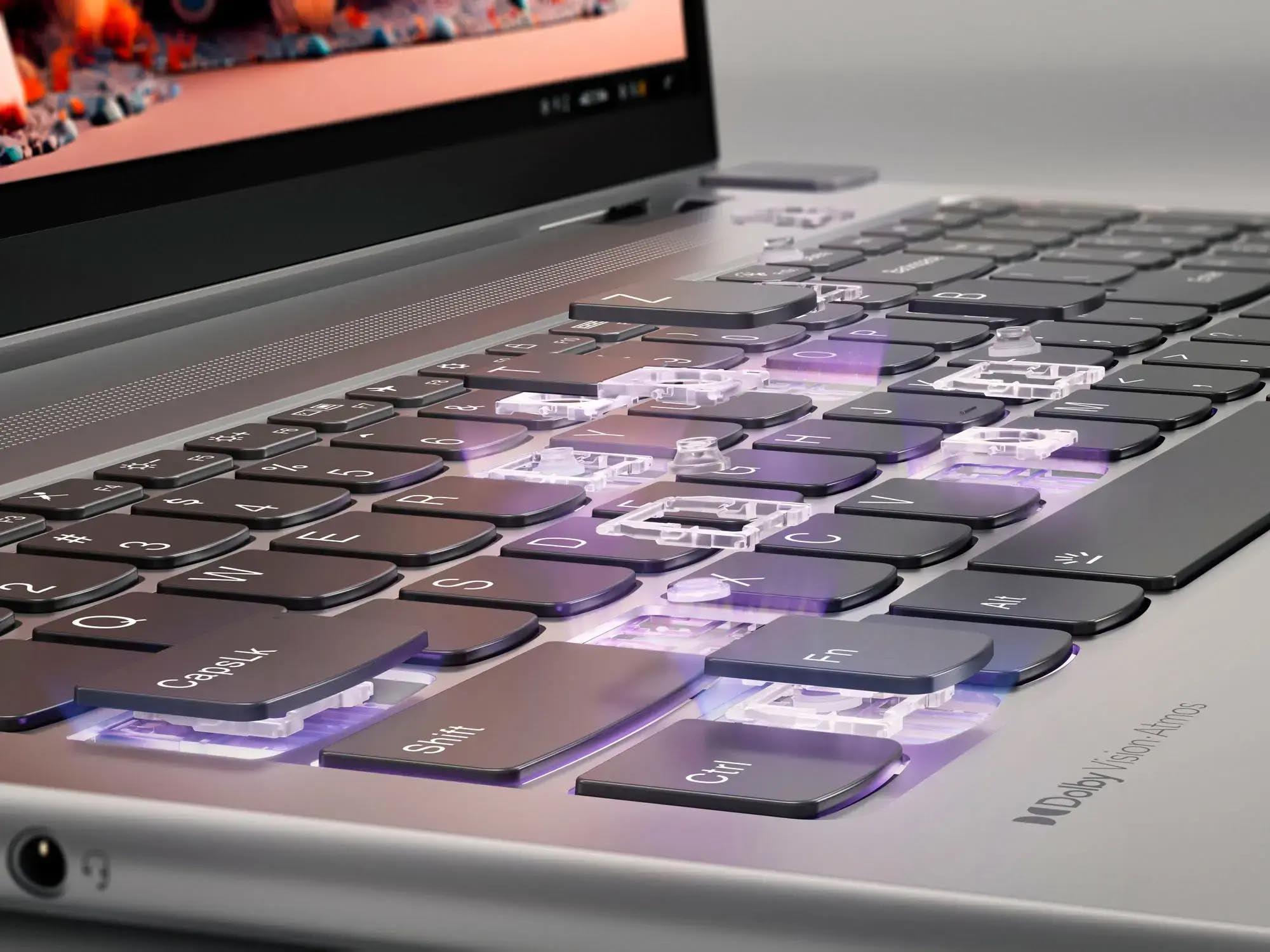 Lenovo Lenovo Yoga 7 2-in-1 16" 2K Touchscreen Laptop, AMD Ryzen 7 8840HS AI CPU (Beats Ultra 7-150U), 16GB RAM, 512GB SSD + 256GB Portable SSD, Backlit, Keypad, 3-in-1 External Storage Bundle, Win 11 Pro