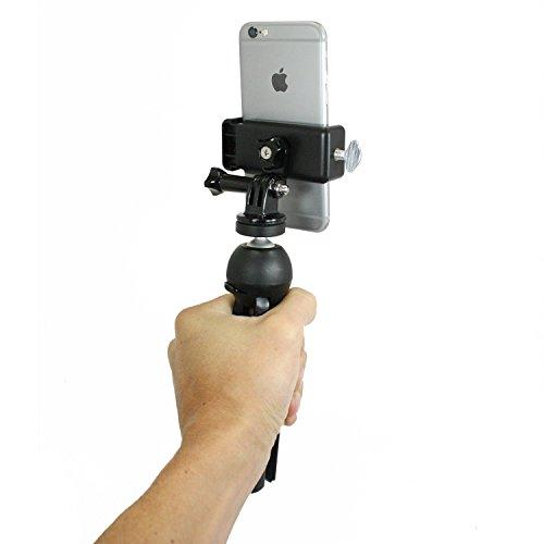 Golf Gadgets Golf Gadgets® - Folding Tripod Swing Recording System | Smartphone Tripod Setup. Great for The Range, or Course. Compatible with Most Phones. (Tripod Phone Mount)