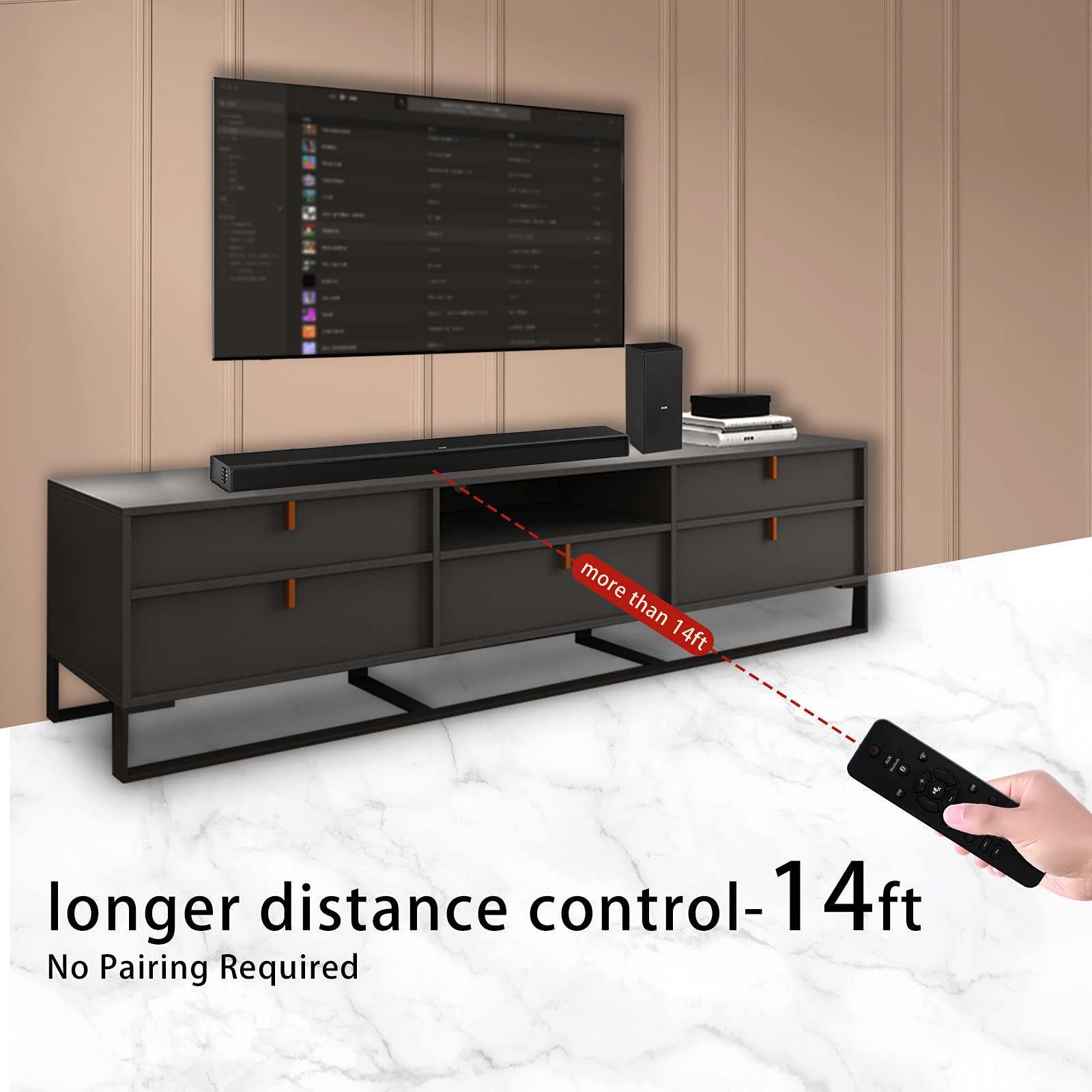 Maozhren Remote Control Compatible with Philips Soundbar Speaker HTL2151/F7 HTL2111A/F7 HTL2111A HTL2101A/F7 HTL2101A HTL2101/F7 HTL2160/F7 /F7996510059695 HTL996580004176 HTL1177BF7 HTL1170BF7 with Batteries