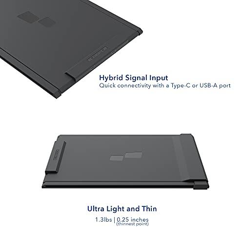 Duex Portable Monitor for Laptops, New Mobile Pixels Duex Plus 13.3" Full HD IPS Dual Laptop Monitor, USB C/USB A Plug and Play Laptop Screen Extender,Windows/Mac/Android/Switch Compatible (Duex Plus)