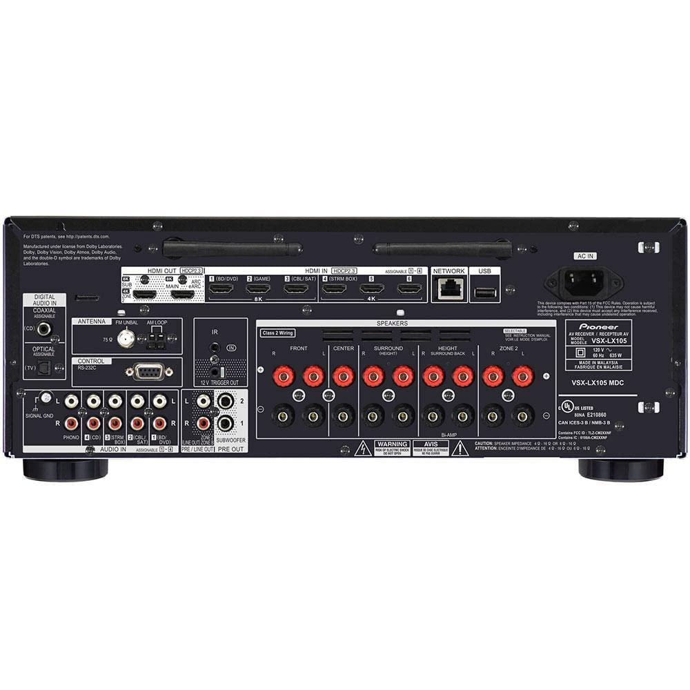 Pioneer Pioneer Elite VSX-LX105 7.2 Channel Network AV Receiver