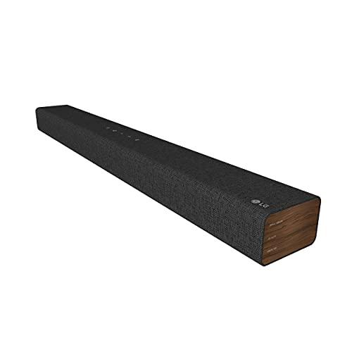 LG LG SP2 2.1 Channel 100W Sound Bar with Built-in Subwoofer in Fabric Wrapped Design Black