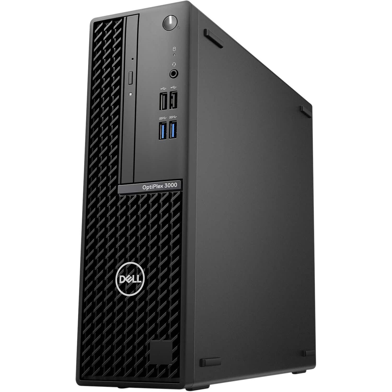 Dell Dell OptiPlex 3000 SFF Small Form Factor Desktop Computer - 12th Gen Intel Core i3-12100 4-Core up to 4.3 GHz CPU, 64GB RAM, 512GB NVMe SSD + 6TB HDD, Intel UHD Graphics 730, DVD-RW, Windows 10 Pro