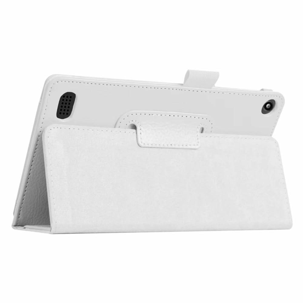 ZZOUGYY ZZOUGYY Tablet Cover for Amazon Kindle Fire 7 7th 9th Generation(2017/2019 Release),Ultra Slim Folio Stand Lightweight Leather Case for Kindle Fire HD7 7th SR043KL 9th Gen 7" (Li-White)