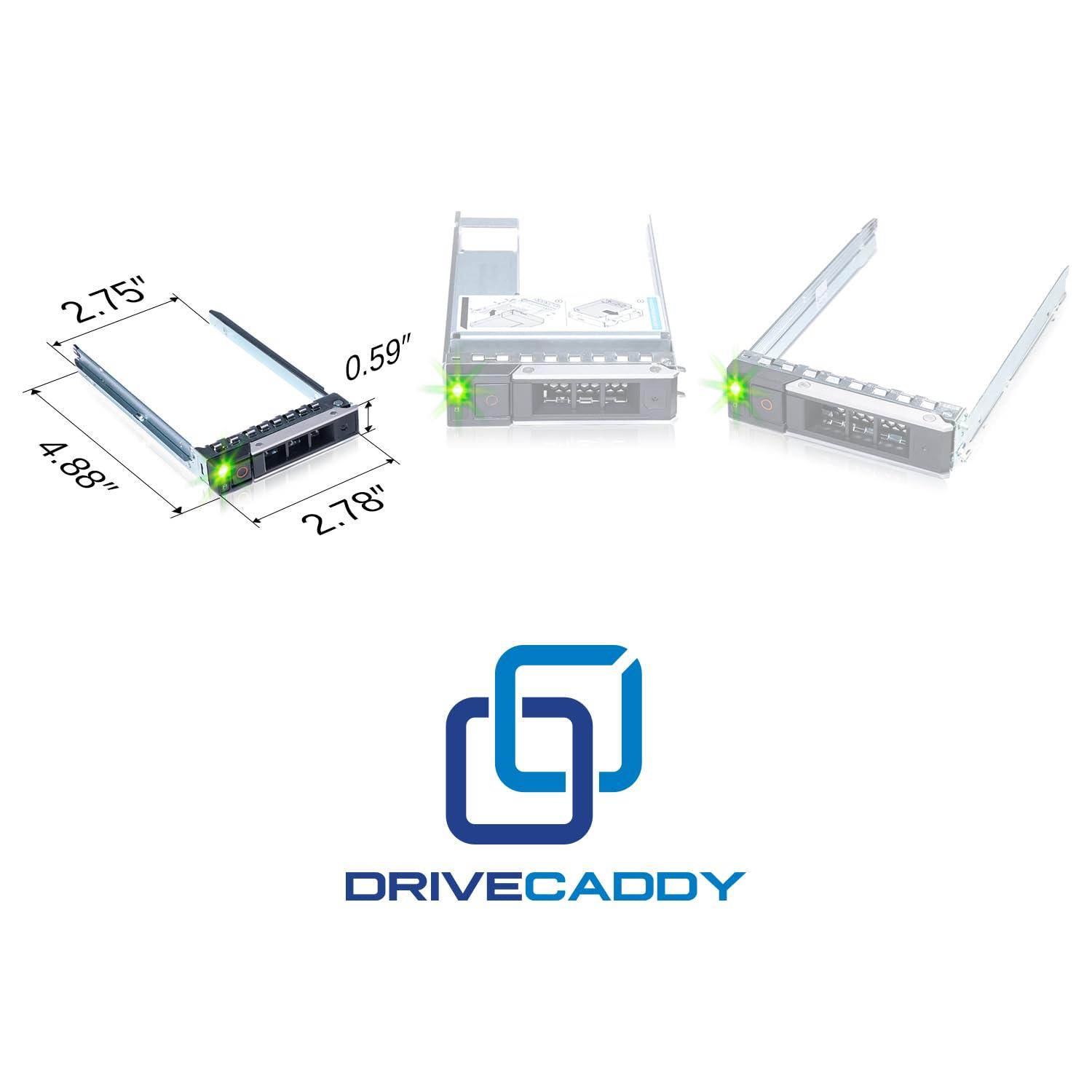 DRIVECADDY DRIVECADDY 3-Pack 2.5" Hard Drive Caddy - Compatible for Dell PowerEdge Servers - 14-16th Gen T560 R660 R6615 R6625 R7615 R7625 R760 R760xs R760xa R860 R960 and More - SSD SAS SATA NVMe Tray