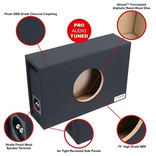 Atrend Atrend 8SVME BBox Series 8" Single Shallow Hyper Vented Enclosure, Black