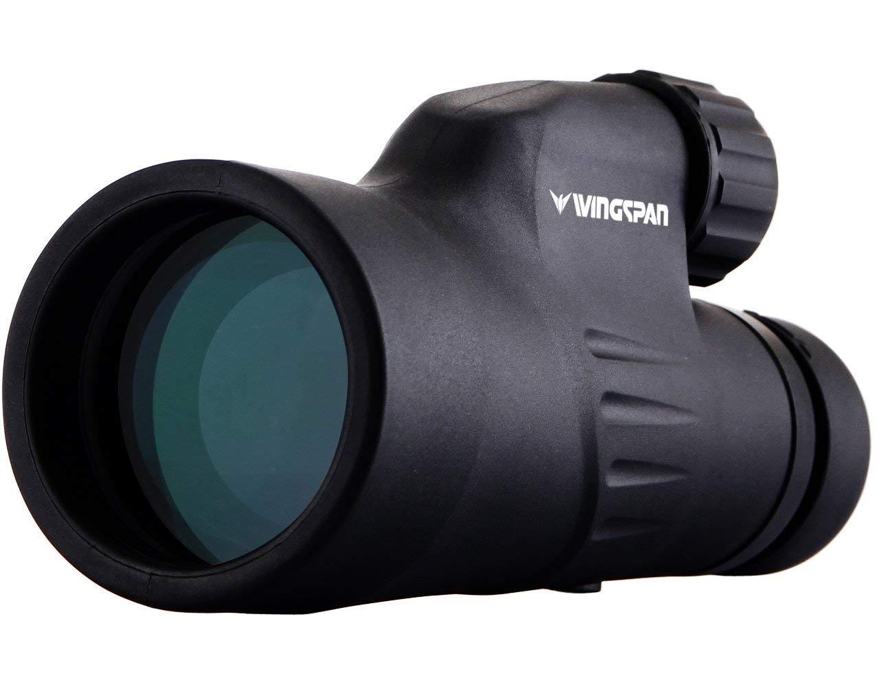 Wingspan Optics Wingspan Optics Explorer High Powered 12X50 Monocular. Bright and Clear. Single Hand Focus. Waterproof. Fog Proof. For Bird Watching, or Watching Wildlife. Daytime Use. Formerly Polaris Optics