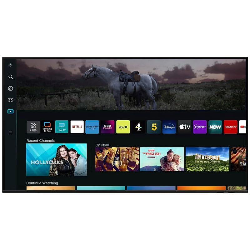 Titan Titan 32 Inch Partial Sun Outdoor TV 4K QLED IP65 Weatherproof Smart TV,Tizen OS, Thin Bezel, SmartThings,WiFi,Bluetooth,eARC HDMI,USB,Alexa,Quantum HDR+,450 Nits